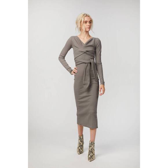 THE LINE BY K Dresses & Skirts - NEW THE LINE BY K saloma ii wrap dress in grey